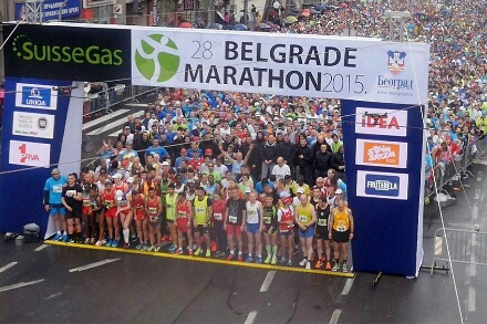 Prvenstva Srbije u štafetnom polumaratonu na  29. Beogradskom maratonu